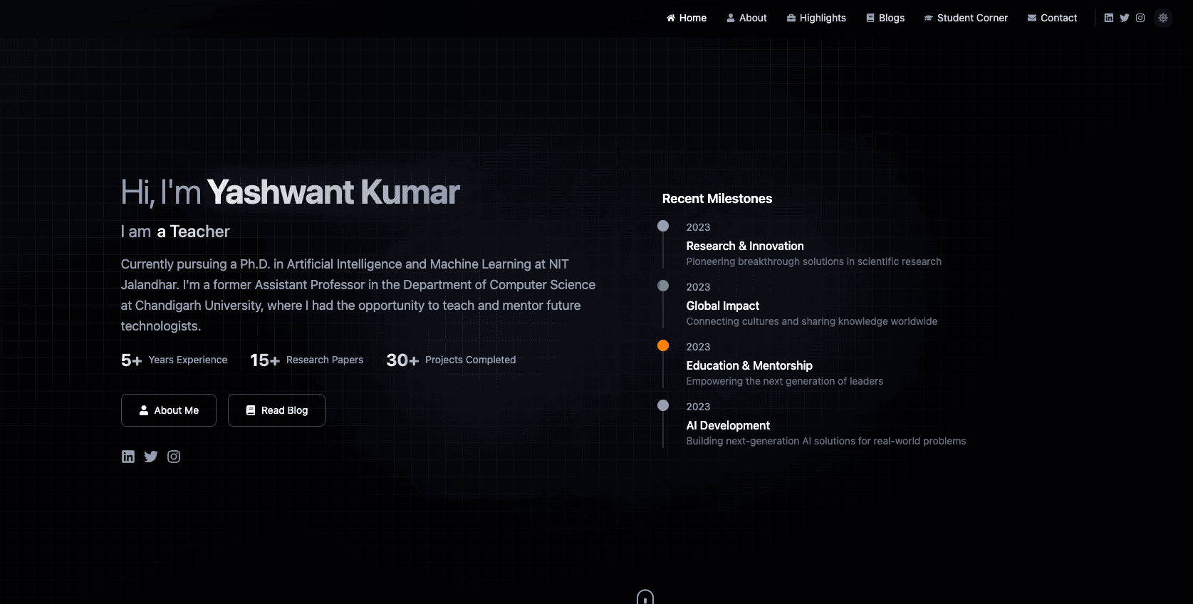 Yashwant Kumar - Portfolio